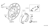 Diagram for 2016 Nissan Titan Brake Shoe Set - D4060-EZ60C