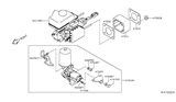 Diagram for 2022 Nissan Frontier Brake Booster - 47210-EZ00B