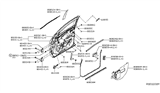 Diagram for 2020 Nissan Titan Weather Strip - 80834-EZ00A