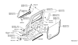 Diagram for 2018 Nissan Titan Door Hinge - 82400-EZ10B