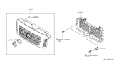 Diagram for 2016 Nissan Titan Grille - 62310-EZ70B