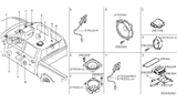 Diagram for 2019 Nissan Titan Car Speakers - 281E1-9FU0A