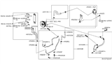 Diagram for Nissan Titan Power Steering Hose - 49721-EZ40A