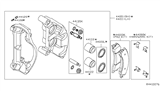 Diagram for 2018 Nissan Titan Brake Pad Set - D4060-EZ60A