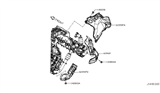 Diagram for Nissan Titan Exhaust Heat Shield - 16590-EZ41B