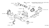 Diagram for Nissan EGR Valve Gasket - 14719-EZ40A