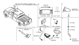 Diagram for 2020 Nissan Titan Antenna Base - 28216-EZ00A