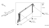 Diagram for 2017 Nissan Titan Radiator - 21460-EZ40A