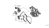 Diagram for Nissan Titan Timing Belt Tensioner - 11750-EZ40A