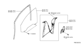 Diagram for Nissan Titan Window Run - 80330-EZ01A