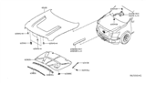 Diagram for Nissan Titan Hood Hinge - 65400-EZ40B