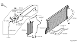 Diagram for Nissan Transmission Oil Cooler - 21606-EZ30A