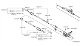 Diagram for 2021 Nissan Titan Rack and Pinion Boot - D8203-4KH0A