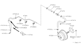 Diagram for 1998 Nissan Altima Brake Booster Vacuum Hose - 47474-0Z010