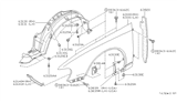 Diagram for 2001 Nissan Altima Wheelhouse - 63842-0Z800