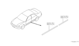 Diagram for 2000 Nissan Altima Door Moldings - 80871-0Z611