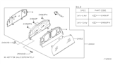 Diagram for 2001 Nissan Altima Speedometer - 24810-1Z310