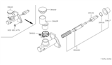 Diagram for 2001 Nissan Altima Clutch Master Cylinder - 30610-1Z200