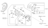 Diagram for 2006 Nissan Sentra Brake Caliper Repair Kit - 41001-4Z310