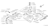 Diagram for 1999 Nissan Altima Fuel Filler Neck - 08740-27039