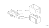 Diagram for Nissan Battery Tray - 64860-9E000