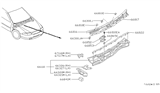 Diagram for 2000 Nissan Altima Weather Strip - 66830-0Z800