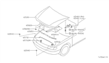 Diagram for 2001 Nissan Altima Hood - F5100-9E030