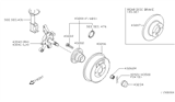 Diagram for 2001 Nissan Altima Wheel Stud - 40222-0Z800