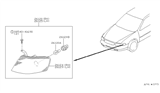 Diagram for 2000 Nissan Altima Side Marker Light - 26125-9E025