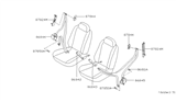 Diagram for 2001 Nissan Altima Seat Belt - 86843-5M025