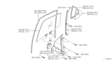 Diagram for 2000 Nissan Altima Window Regulator - 82720-9E010