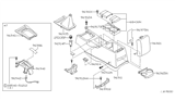 Diagram for 1998 Nissan Altima Center Console Base - 96911-9E000