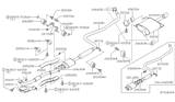 Diagram for 2001 Nissan Altima Exhaust Hanger - 20651-0Z000