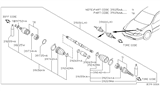 Diagram for Nissan Altima CV Joint - 39711-0Z805