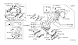 Diagram for 2001 Nissan Altima Seat Cushion - 87350-1Z021