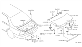 Diagram for Nissan Altima Trunk Latch - 84630-50Y02