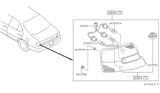 Diagram for 2001 Nissan Altima Headlight Bulb - 26717-98905