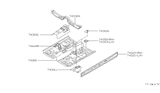 Diagram for 2001 Nissan Altima Floor Pan - 74312-0Z830