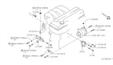 Diagram for 2001 Nissan Altima Alternator Bracket - 11710-9E005