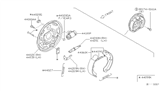 Diagram for 2001 Nissan Altima Brake Backing Plate - 44020-0Z800