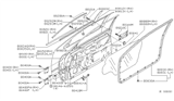 Diagram for 1998 Nissan Altima Door Seal - 80834-9E000