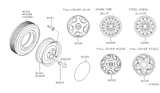 Diagram for 1998 Nissan Altima Wheel Cover - 40315-9E002