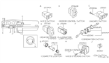 Diagram for 1995 Nissan Sentra Dimmer Switch - 25980-4B000