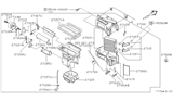 Diagram for 2001 Nissan Altima Heater Core - 27140-0Z800