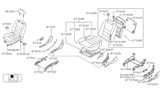 Diagram for 1999 Nissan Altima Seat Cushion - 87311-0Z800