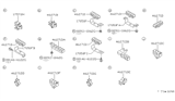 Diagram for 1998 Nissan Altima Fuel Line Clamps - 17571-9E002