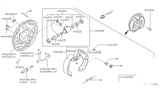 Diagram for 1998 Nissan Altima Wheel Cylinder - 44100-D5511