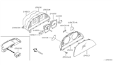 Diagram for 2002 Nissan Sentra Instrument Cluster - 24885-4M760