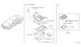 Diagram for 2001 Nissan Altima Dome Light - 26410-9E010