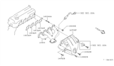 Diagram for 2001 Nissan Altima Exhaust Manifold - 14004-0Z801